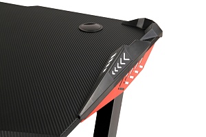 Игровой компьютерный стол SKILLL CTG-003, черный/красный, 1200х600х750 мм