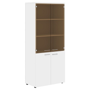 Шкаф комбинированный XTEN XHC 85.2, белый, 856х432х1955 мм