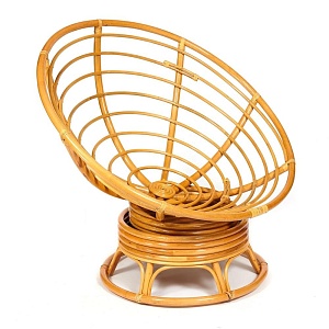 Кресло PAPASAN с подушкой, ткань флок олива/honey