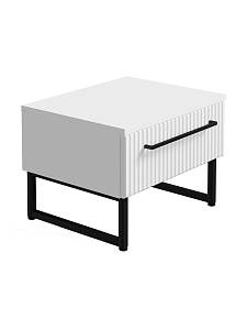Тумба на металлокаркасе SKYLAND COFFEE CD 5036-1D, белый, матовая эмаль, 500х400х361 мм