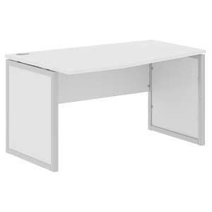 Стол эргономичный XTEN-QP XQPCT 149(L), левый, белый/алюминий, 1400х900х750 мм