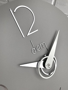 Часы настенные Diem, диаметр 40/серый