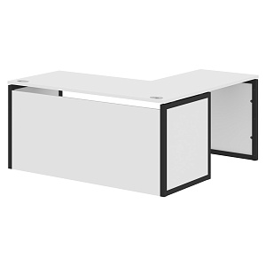 Стол угловой XTEN-QP XQPCT 1615H, белый/антрацит, 1600х1500х750 мм