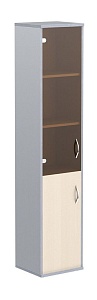 Шкаф комбинированный IMAGO СУ-1.2(L), левый, клен/металлик, 406х365х1975 мм