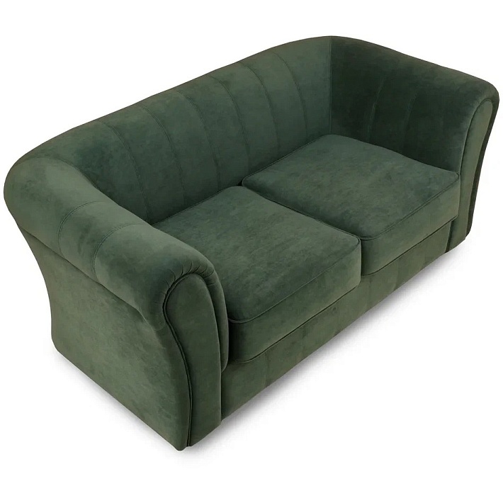 Диван Бруклин Премиум двухместный, велюр, зеленый – фото 2