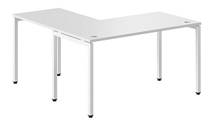 Стол угловой XTEN-S 140x150,  белый/белый