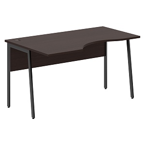 Стол эргономичный IMAGO PLUS СА-2P(L), левый, венге магия/антрацит, 1400х900х755 мм