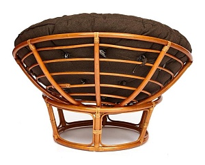 Кресло PAPASAN с подушкой, ткань коричневый/сognac