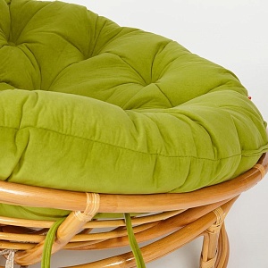 Кресло PAPASAN с подушкой, ткань флок олива/ honey