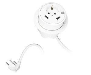 Встраиваемая розетка Powerdot Kondator 935-PD14W, белый