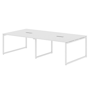 Конференц стол XTEN-Q, 272х140, белый/белый