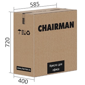 Офисное кресло CHAIRMAN CH423 V, экокожа, черный