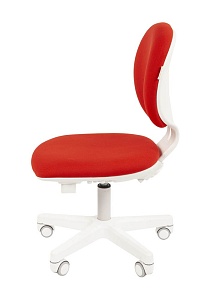 Детское компьютерное кресло CHAIRMAN KIDS 108, ткань стандарт, красный, пластик белый