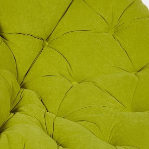 Кресло PAPASAN с подушкой, ткань флок олива/рecan