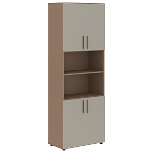 Шкаф-стеллаж широкий VELION VHCS 80.4, аметист/кобра, 800х450х2253 мм