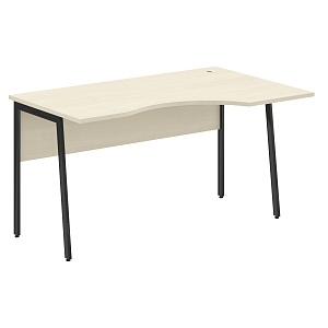 Стол эргономичный IMAGO PLUS СА-2P(R), правый, клен/антрацит, 1400х900х755 мм