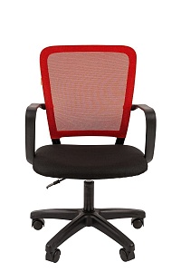 Офисное кресло CHAIRMAN 698LT, ткань стандарт/сетчатый акрил,  красный