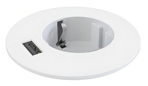 Встраиваемая розетка Powerdot Kondator 935-PM61W, белый