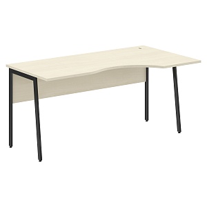 Стол эргономичный IMAGO PLUS СА-1P(R), правый, клен/антрацит, 1600х900х755 мм