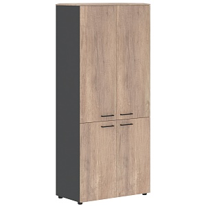 Шкаф высокий JAY JHC 85.3, дуб каньон/антрацит, 856х452х1949 мм