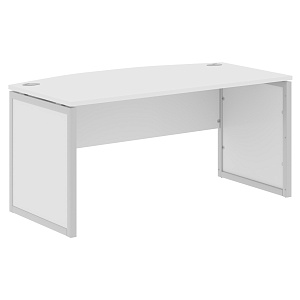 Стол руководителя XTEN-QP XQPET 169, белый/алюминий, 1600х867х750 мм