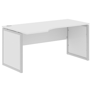 Стол эргономичный XTEN-QP XQPCET 169(L), левый, белый/алюминий, 1600х900х750 мм