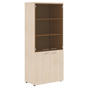 Шкаф комбинированный XTEN XHC 85.2, бук тиара, 856х432х1955 мм