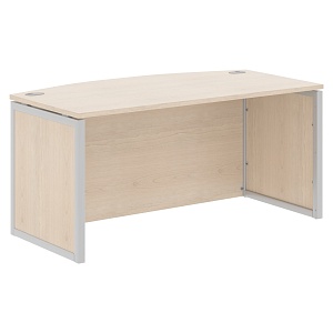 Стол руководителя XTEN-QP XQPET 169H, бук тиара/алюминий, 1600х867х750 мм