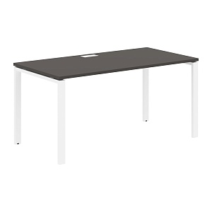 Стол прямой EDIS U EUST 1580, мокко/белый, 1560х800х750 мм