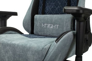 Игровое кресло БЮРОКРАТ VIKING 7 KNIGHT, ткань/экокожа, синий/голубой