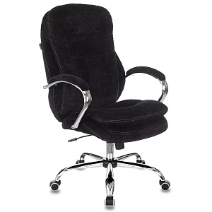 Кресло руководителя Бюрократ T-9950SL, Fabric черный Light-20 крестовина металл хром