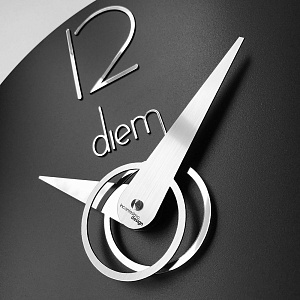 Часы настенные Diem, диаметр 40/черный