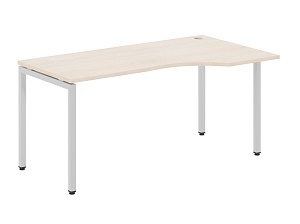 Стол эргономичный XTEN-S XSCET 169(R), правый, бук тиара/алюминий, 1600х700/900х750 мм