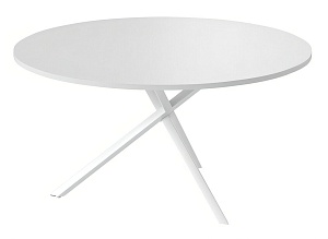 Стол для переговоров XTEN-S 120x120,  белый/белый