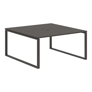 Бенч-система на 2 рабочих места EDIS Q EQWST 1516, мокко/мокко, 1560х1606х750 мм