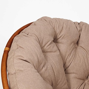 Кресло PAPASAN с подушкой, ткань экошерсть коричневый/рecan