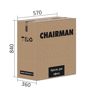 Офисное кресло CHAIRMAN CH644, экокожа, черный