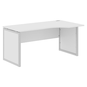 Стол эргономичный XTEN-QP XQPCET 169(R), правый, белый/алюминий, 1600х900х750 мм