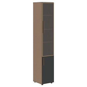 Шкаф комбинированный высокий VELION VHCS 40.2(R), яшма черный/кобра, 400х450х2253 мм
