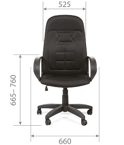 Офисное кресло CHAIRMAN 727, ткань TW,  черный