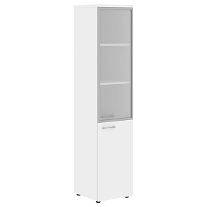 Шкаф комбинированный XTEN XHC 42.7(R), правый, белый, 432х432х1955 мм