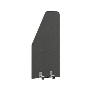 Акустическая перегородка на роликовых опорах RAND RA.S.R-80/180, графит, 800х28х1800 мм