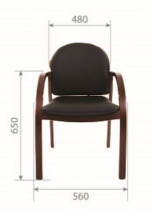 Офисное кресло CHAIRMAN 659, экокожа, черный