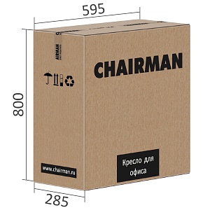 Игровое компьютерное кресло CHAIRMAN CH27, ткань, серый/черный (M)