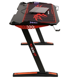 Игровой компьютерный стол SKILLL CTG-003, черный/красный, 1200х600х750 мм