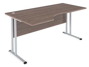 Стол эргономичный левый IMAGO-M 160x90 см, ясень шимо
