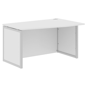 Стол эргономичный XTEN-QP XQPCT 149H(R), правый, белый/алюминий, 1400х900х750 мм