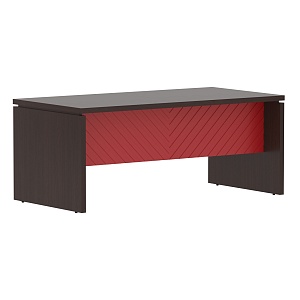 Стол руководителя TORR LUX TLST 189, венге магия/красный, 1800х900х750 мм