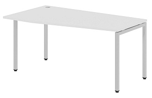 Стол эргономичный XTEN-S XSCT 169(L), левый, белый/алюминий, 1600х900х750 мм