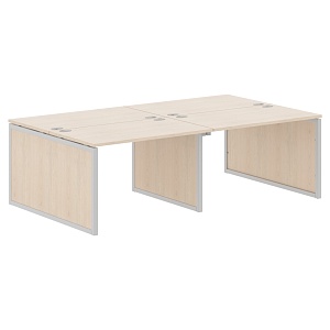 Бенч-система XTEN-QP XQPWST 2414, бук тиара/алюминий, 2400х1406х750 мм